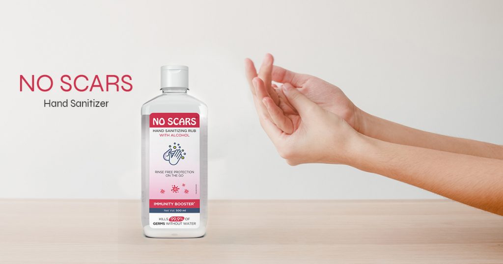 alcohol in the hand sanitizer